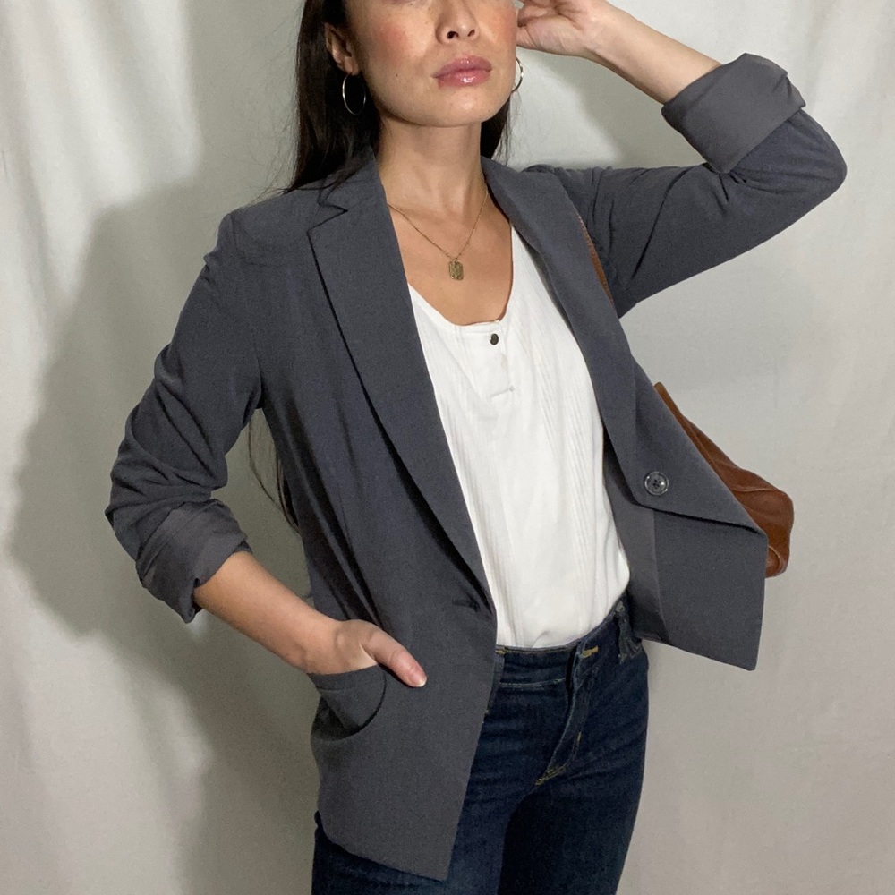 Womens Nordstrom gray blazer size 4 or small